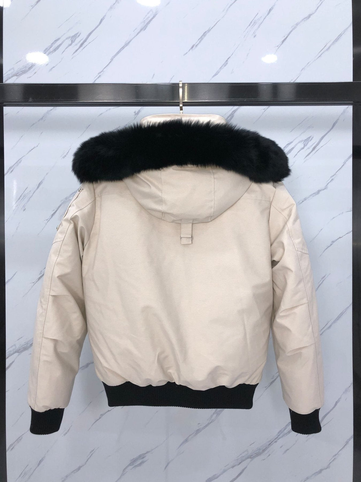 Moose Knuckles Fur-Trim Hooded Puffer Jacket — back