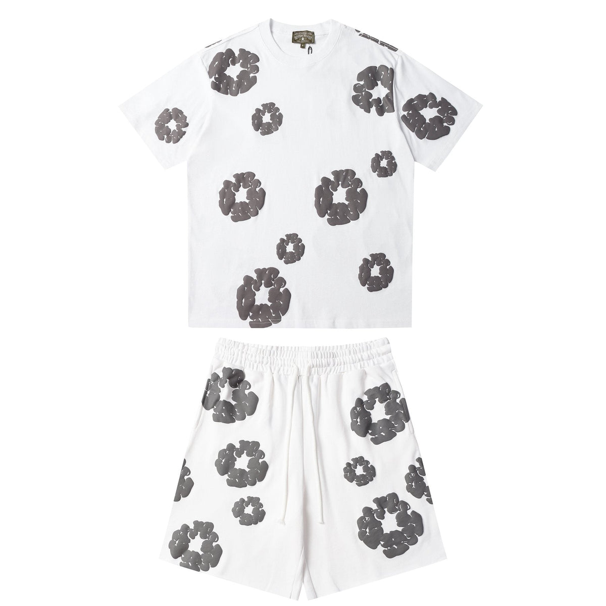 DENIM TEARS Cotton Wreath Graphic Short-Sleeve Set — front