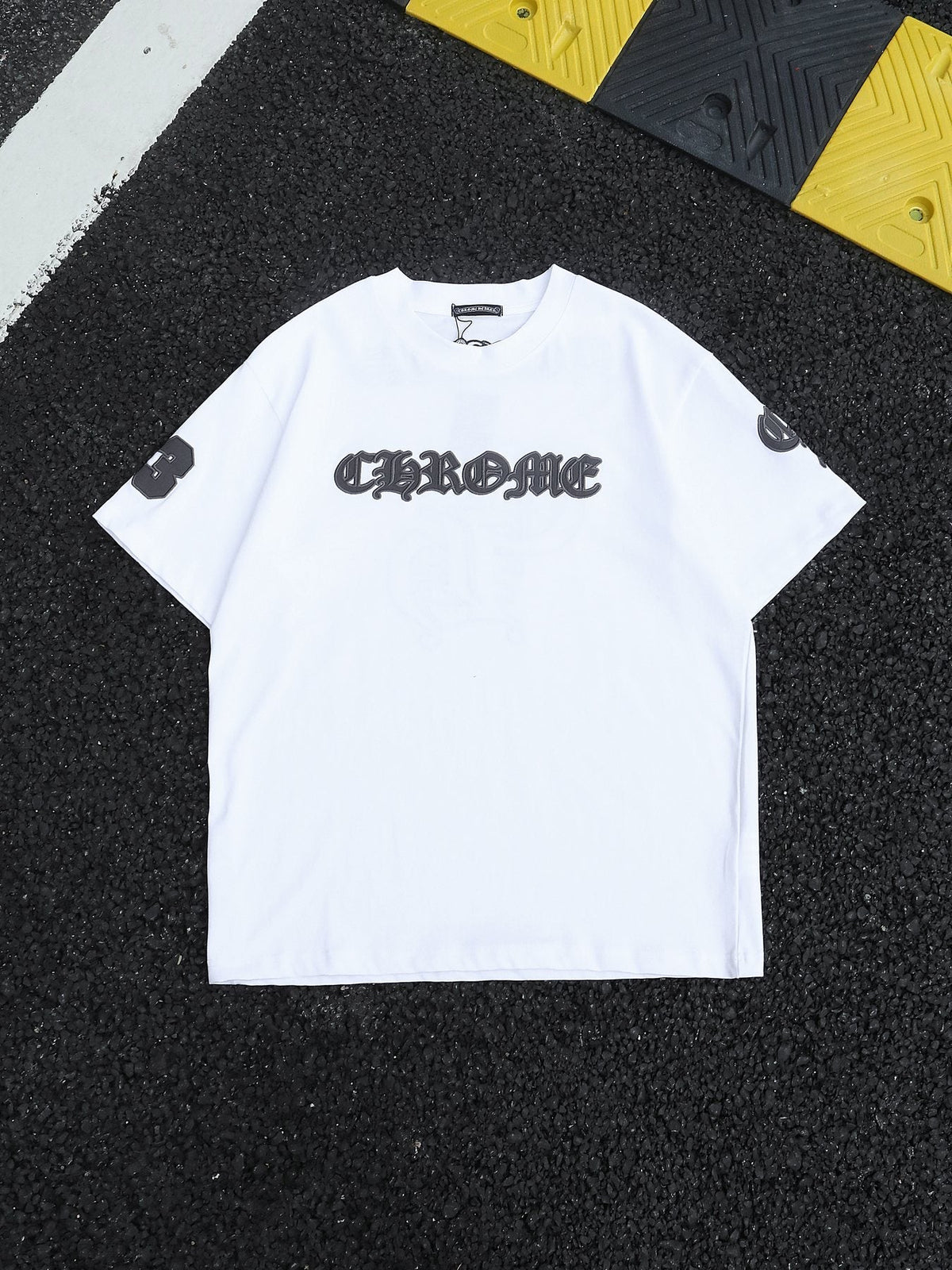 Chrome Hearts Gothic Lettering Graphic T-Shirt — front