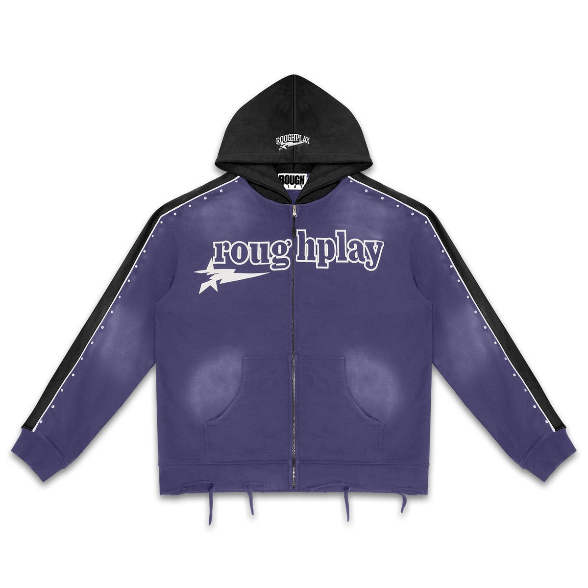 Rough Play Lightning Colorblock Zip Hoodie — front