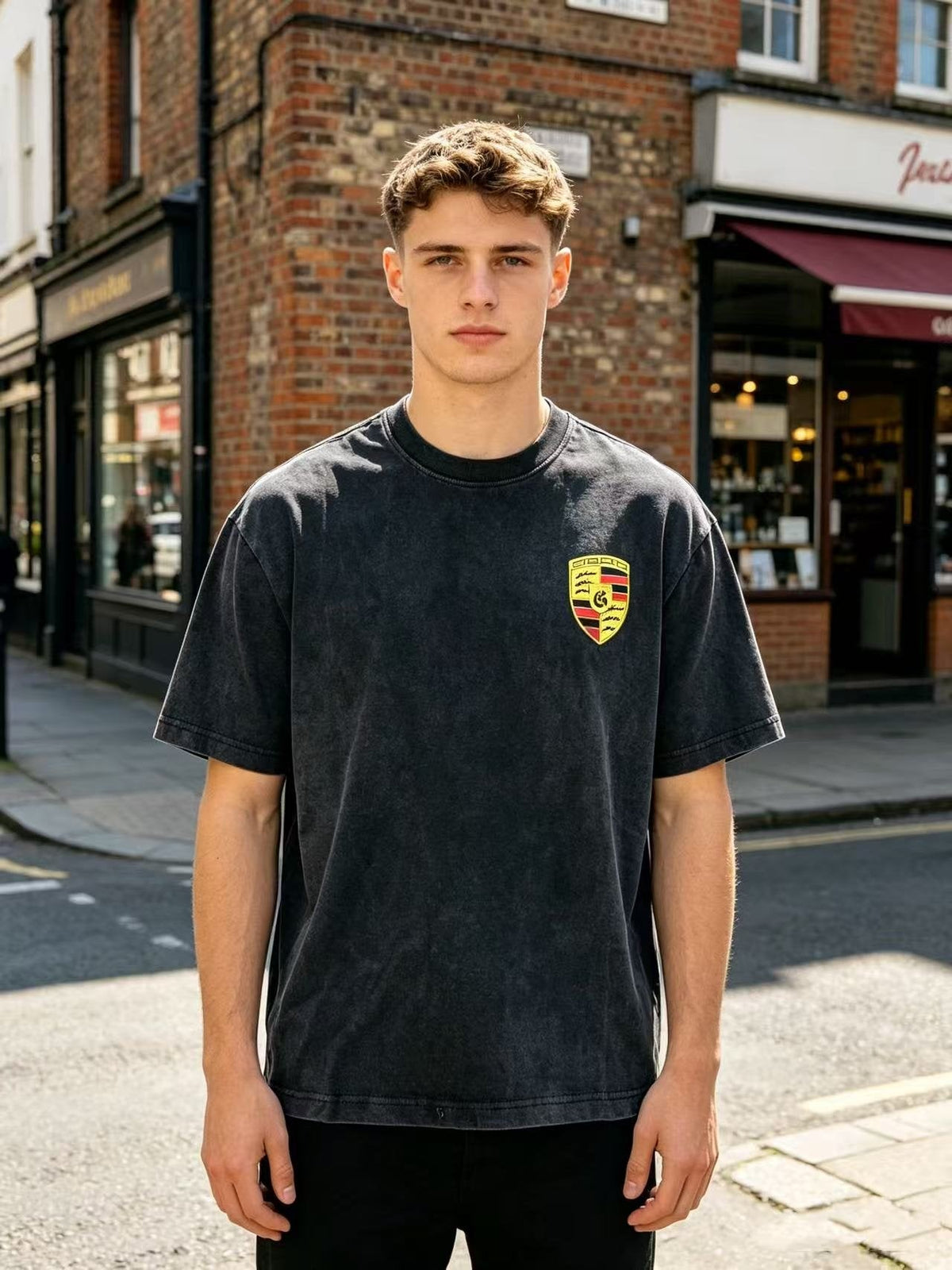 Godspeed Motorsport Collage Graphic T-Shirt — front